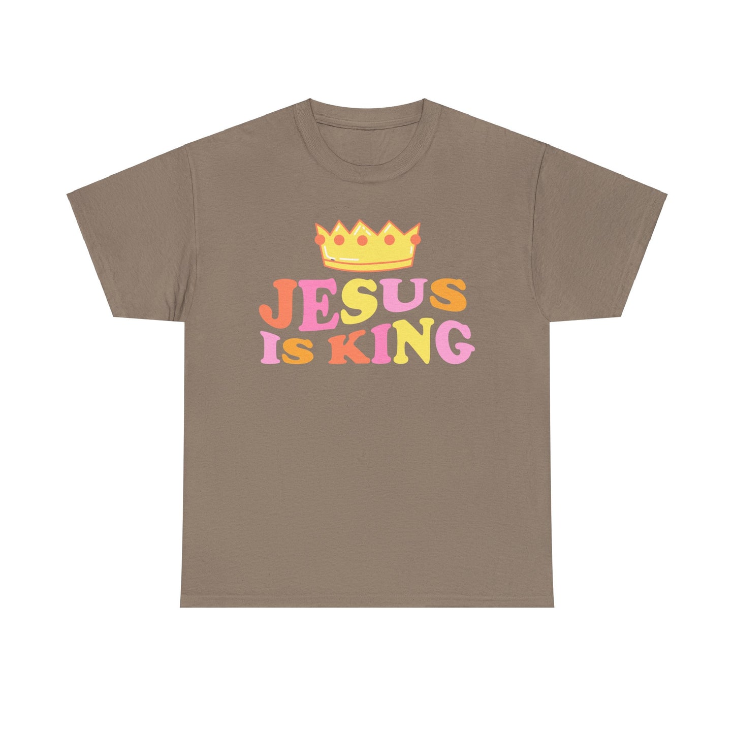 Jesus Is King Unisex Heavy Cotton Tee