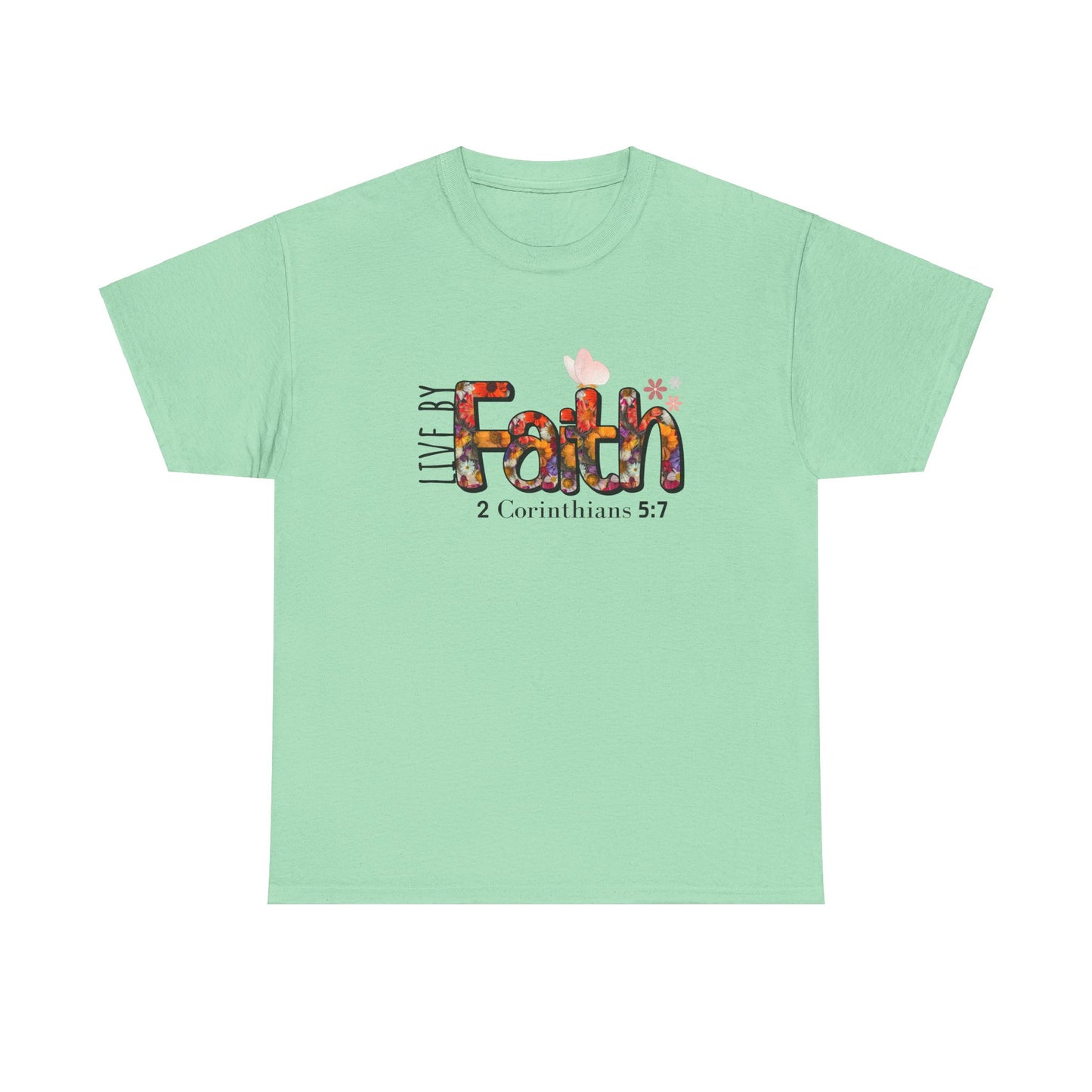 Live By Faith Unisex Heavy Cotton Tee