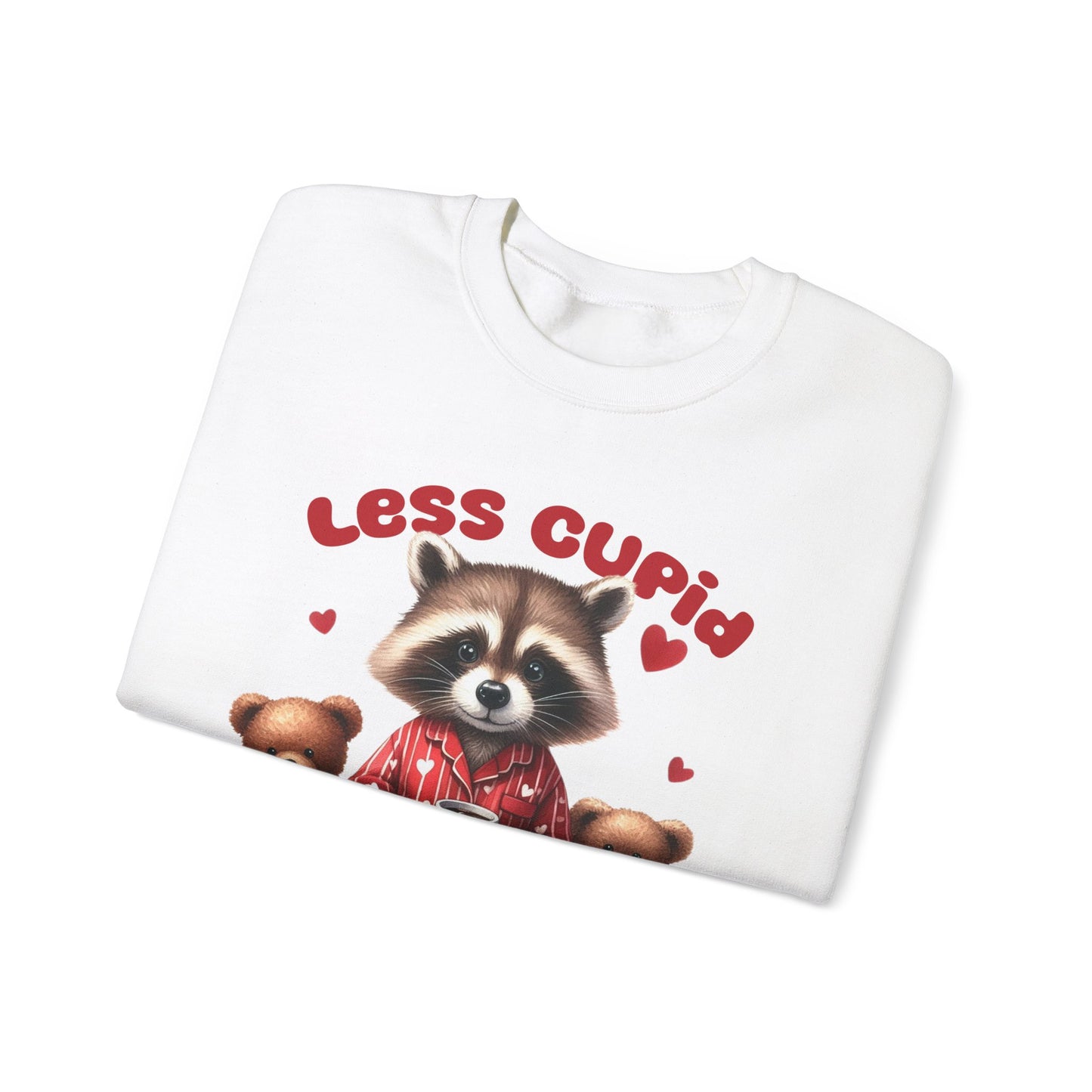 Less Cupid More Stupid Unisex Heavy Blend™ Crewneck Sweatshirt