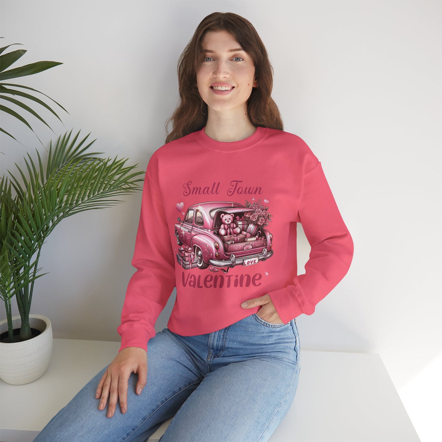 Small Town Valentine Unisex Heavy Blend™ Crewneck Sweatshirt