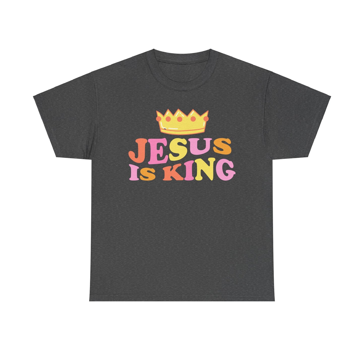 Jesus Is King Unisex Heavy Cotton Tee