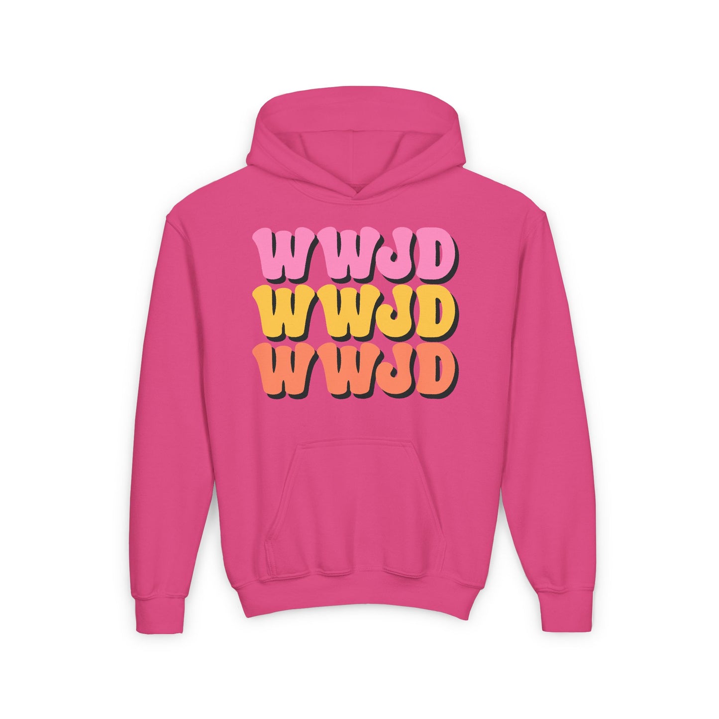 WWJD Youth Heavy Blend Hooded Sweatshirt