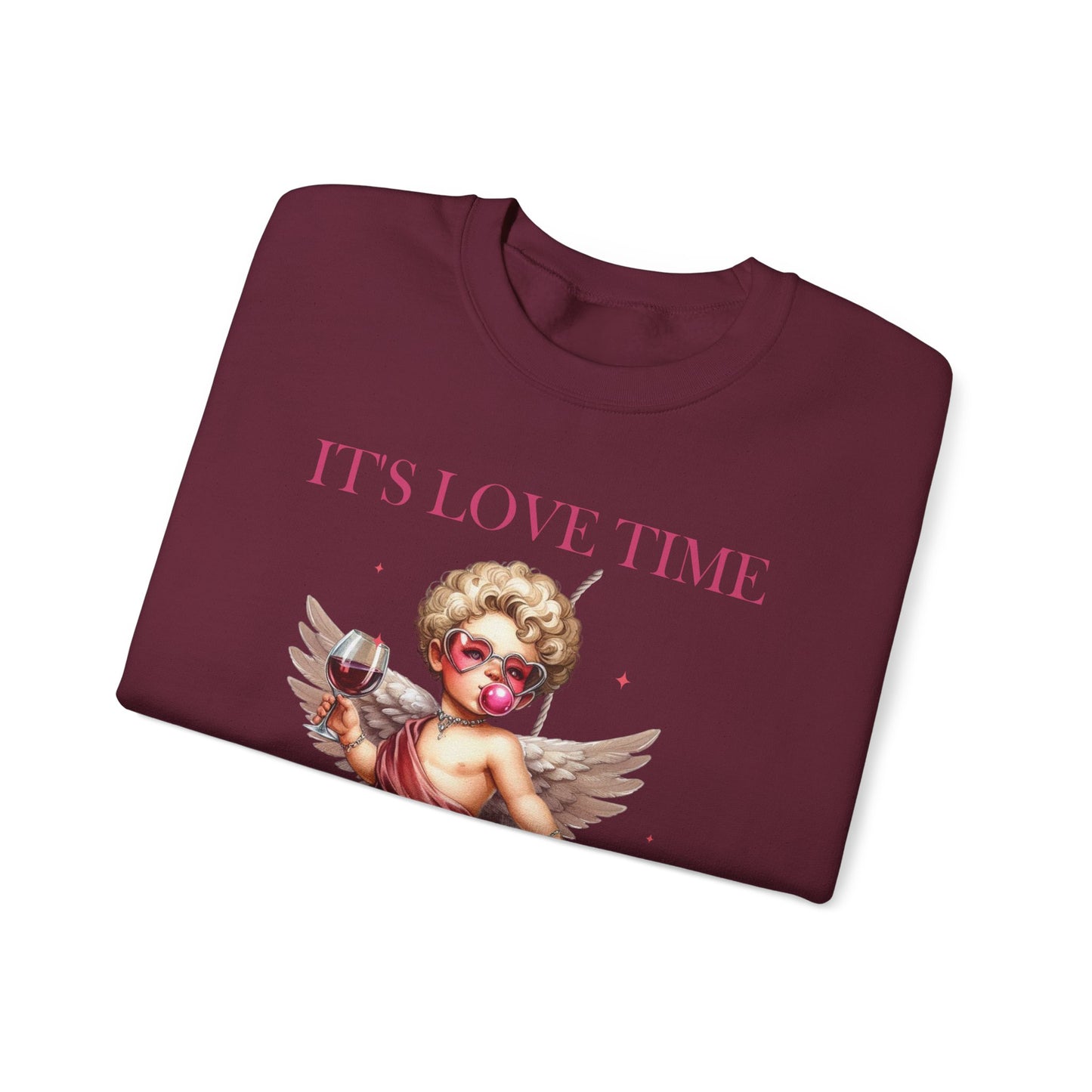 It’s Love Time Unisex Heavy Blend™ Crewneck Sweatshirt