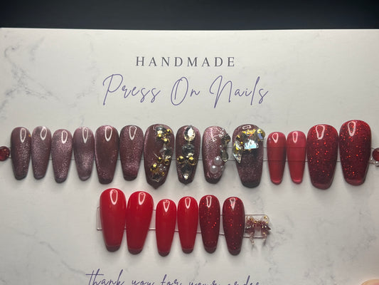 Red Flare Long Coffin