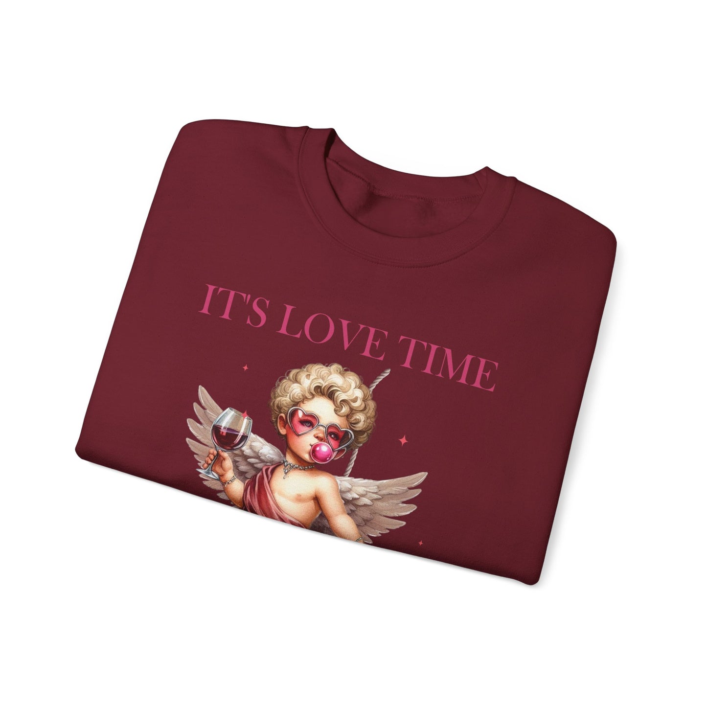 It’s Love Time Unisex Heavy Blend™ Crewneck Sweatshirt