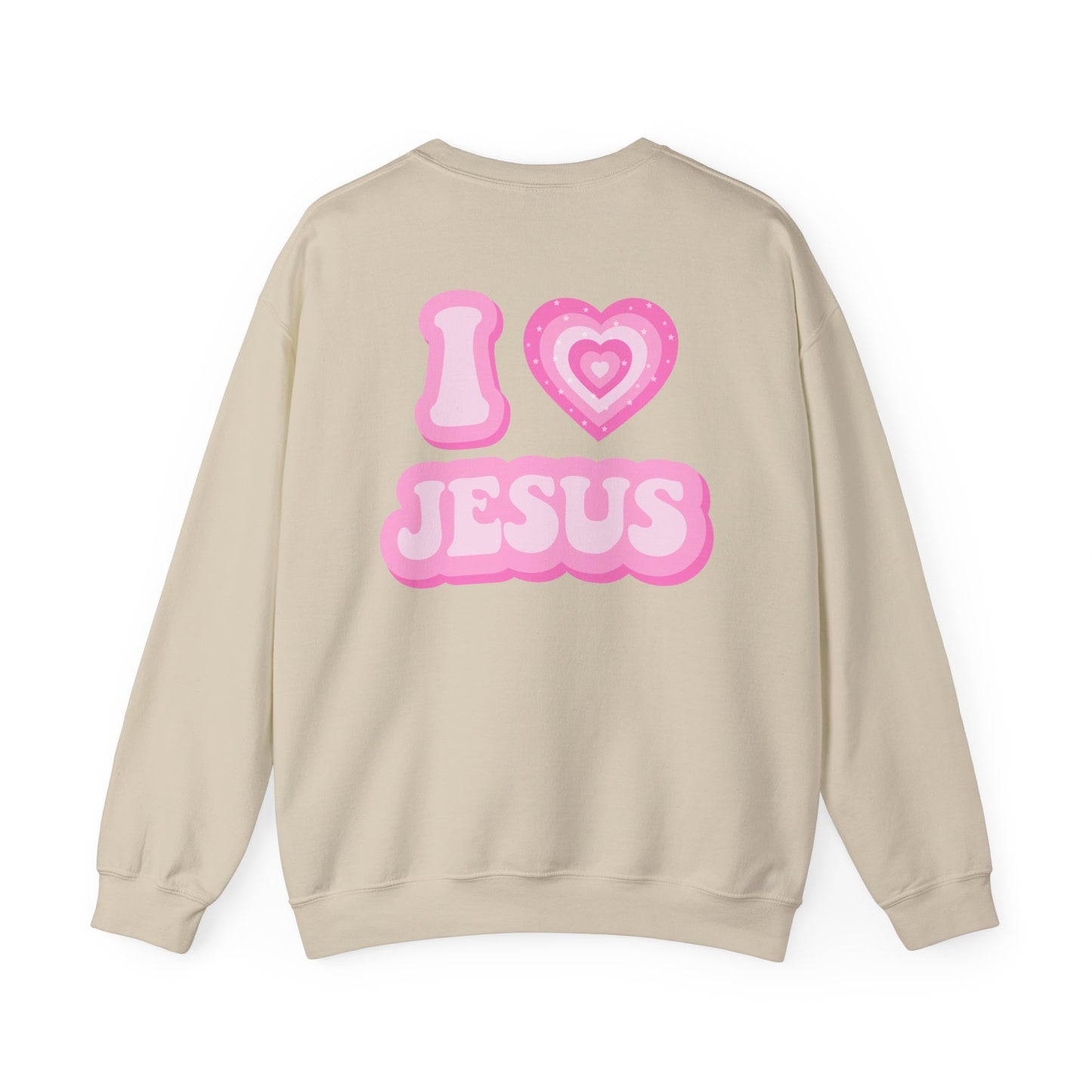 I 💗 Jesus Unisex Heavy Blend™ Crewneck Sweatshirt