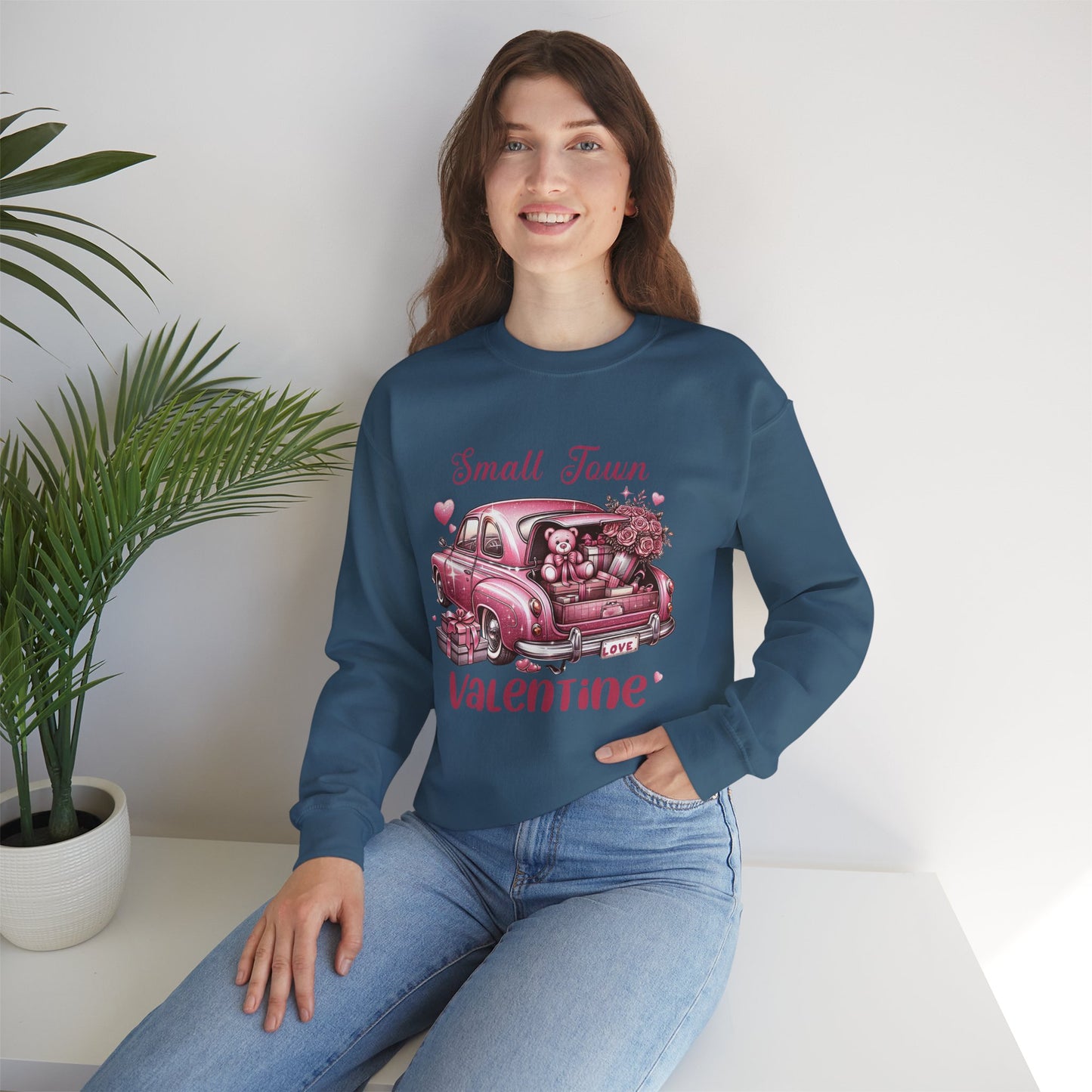Small Town Valentine Unisex Heavy Blend™ Crewneck Sweatshirt