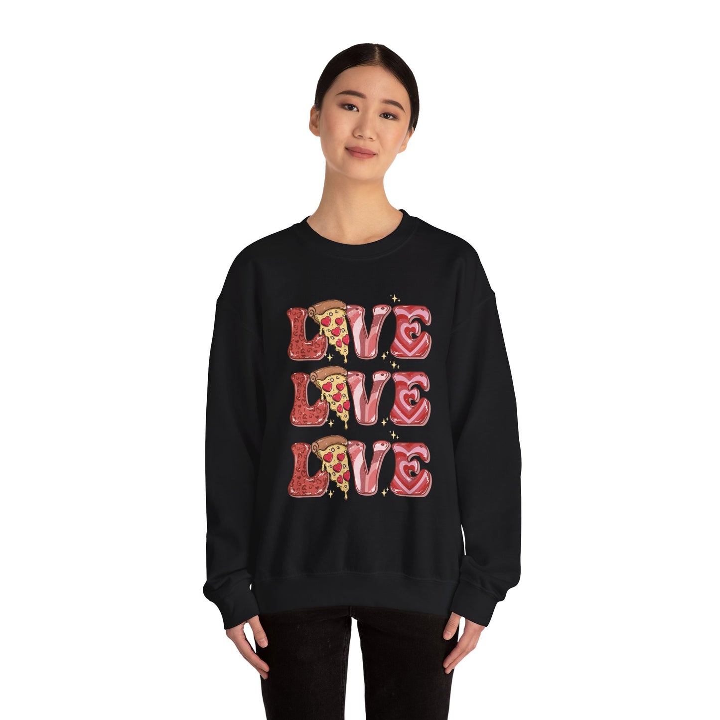 PIZZA Love Unisex Heavy Blend™ Crewneck Sweatshirt