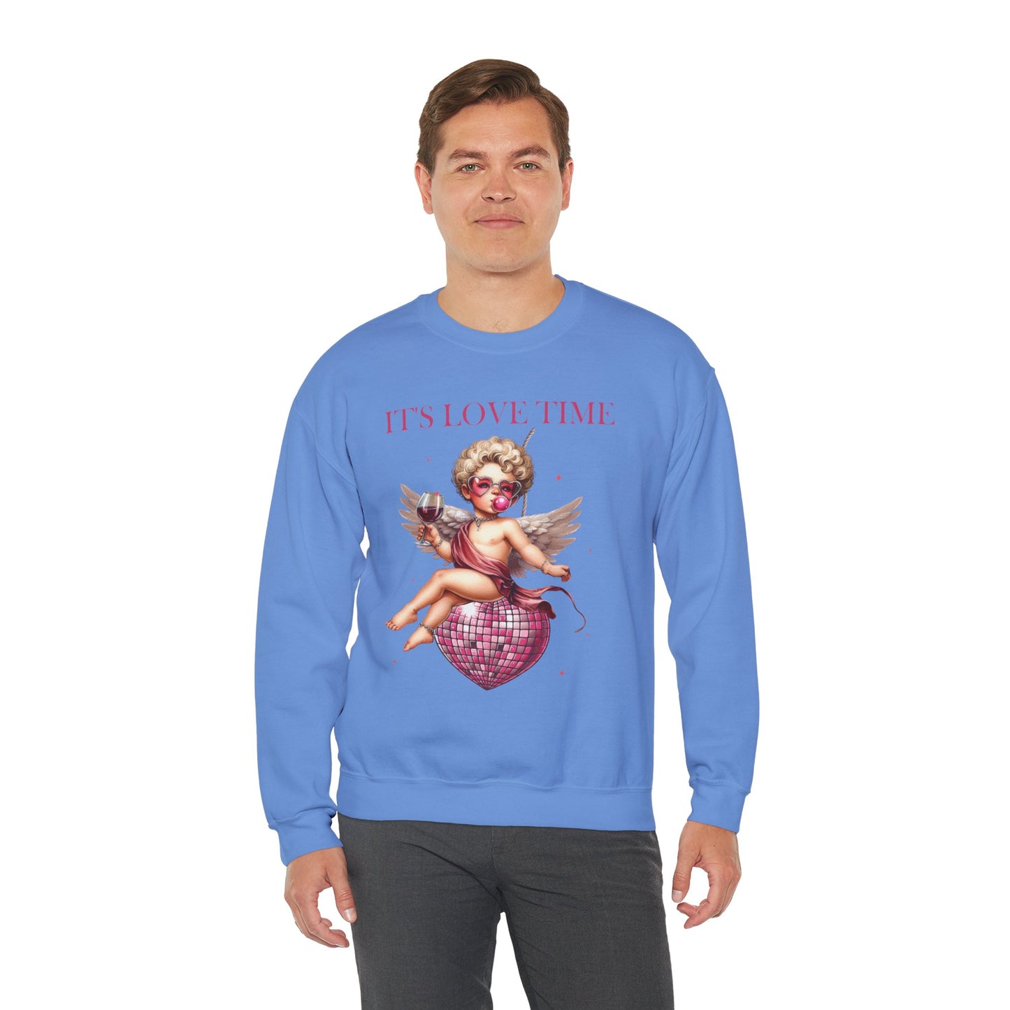 It’s Love Time Unisex Heavy Blend™ Crewneck Sweatshirt