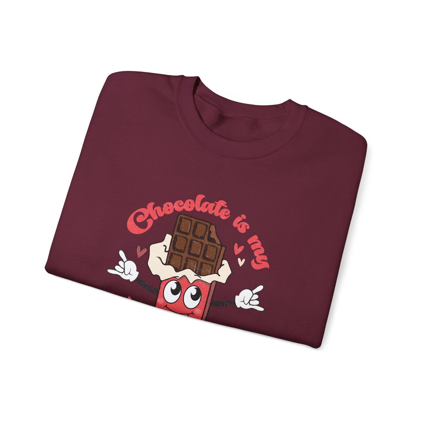 Chocolate is My Valentine Unisex Heavy Blend™ Crewneck Sweatshirt
