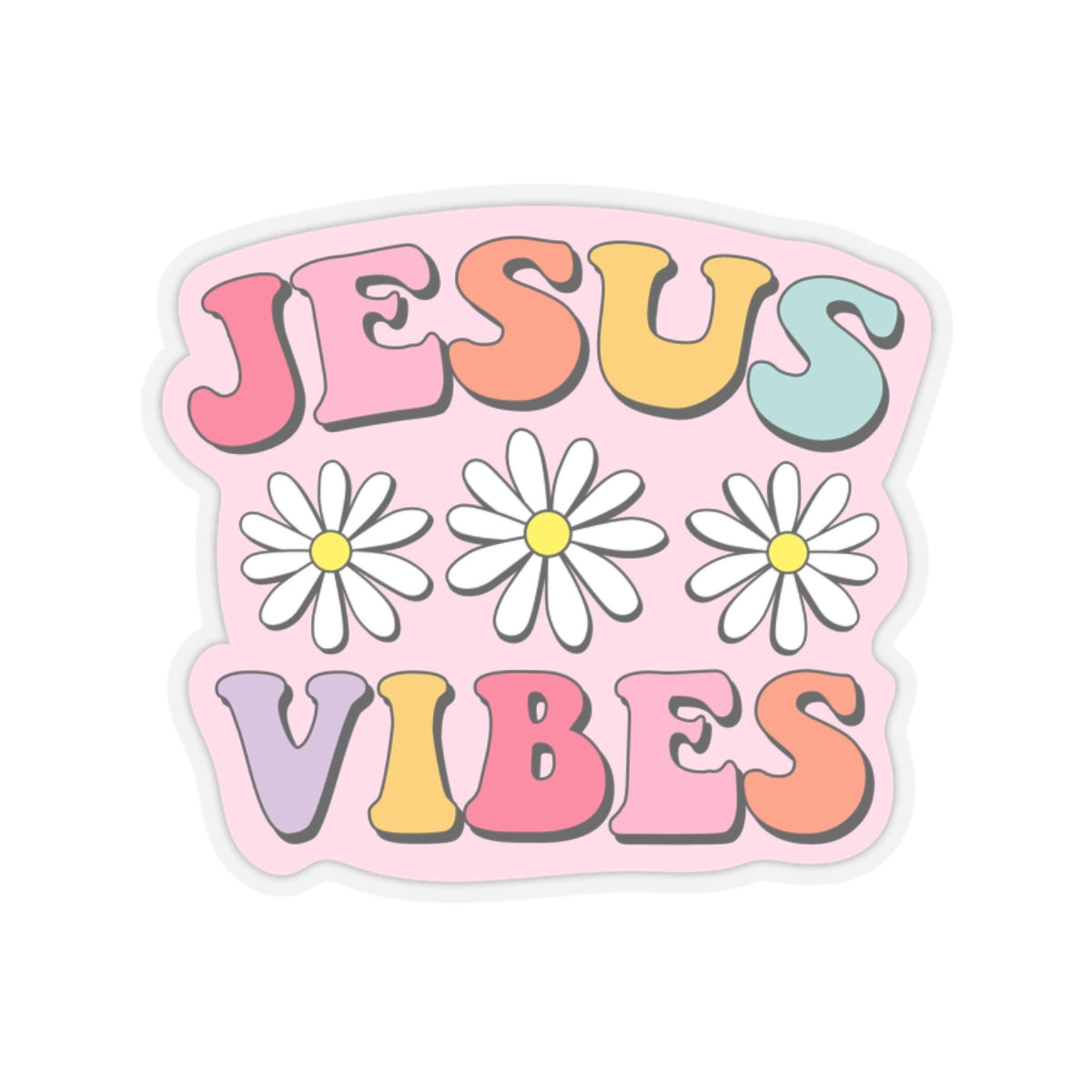 Jesus Vibes Kiss-Cut Stickers
