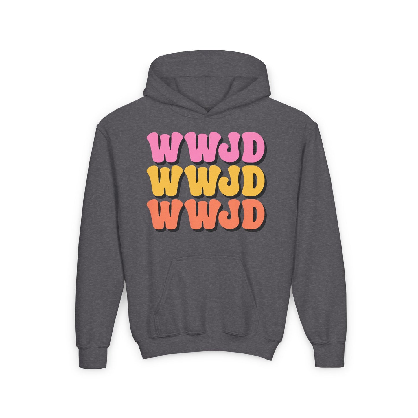 WWJD Youth Heavy Blend Hooded Sweatshirt