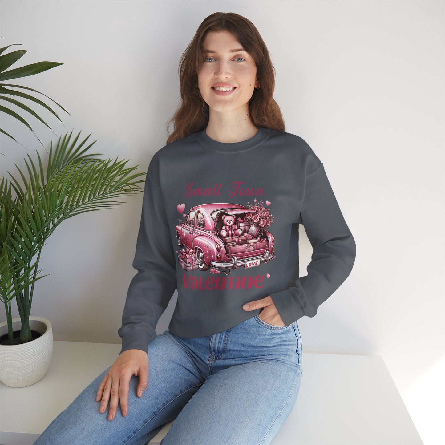 Small Town Valentine Unisex Heavy Blend™ Crewneck Sweatshirt