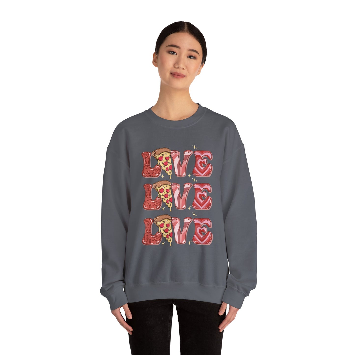 PIZZA Love Unisex Heavy Blend™ Crewneck Sweatshirt