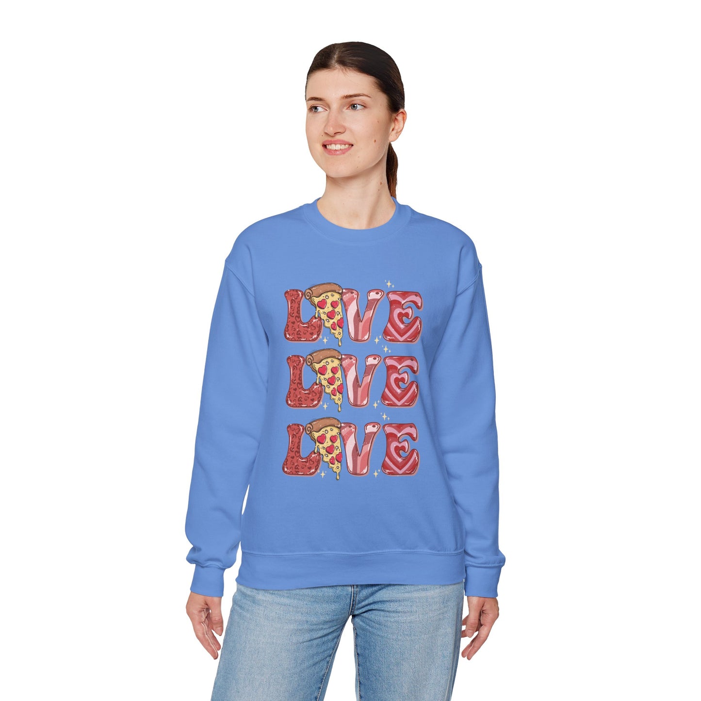 PIZZA Love Unisex Heavy Blend™ Crewneck Sweatshirt