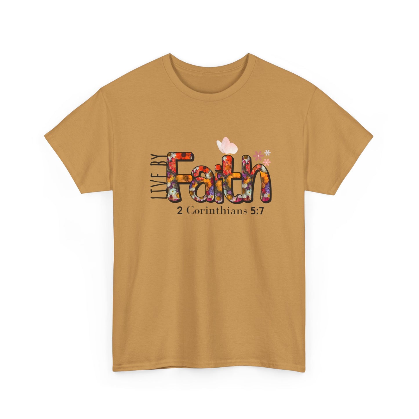 Live By Faith Unisex Heavy Cotton Tee