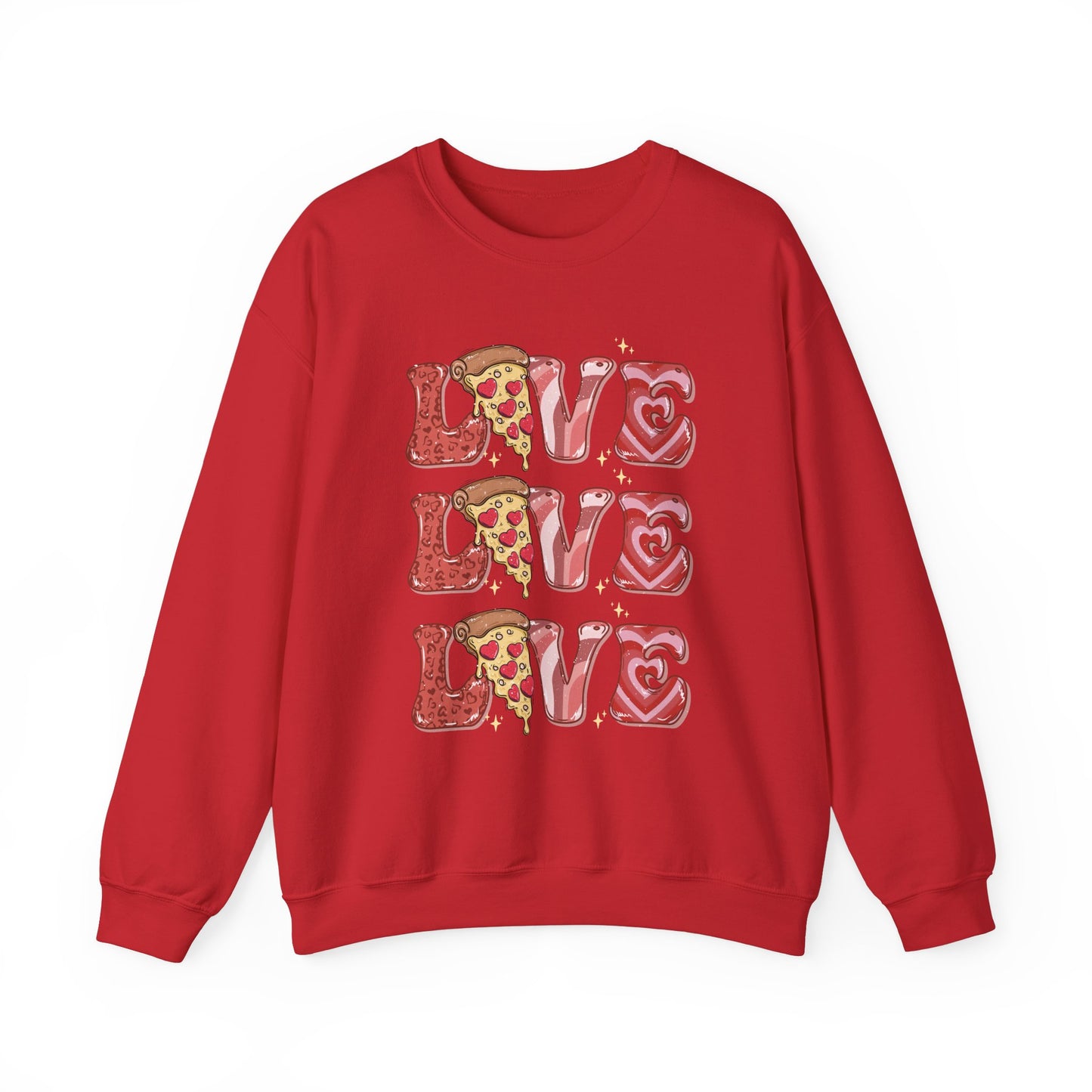 PIZZA Love Unisex Heavy Blend™ Crewneck Sweatshirt