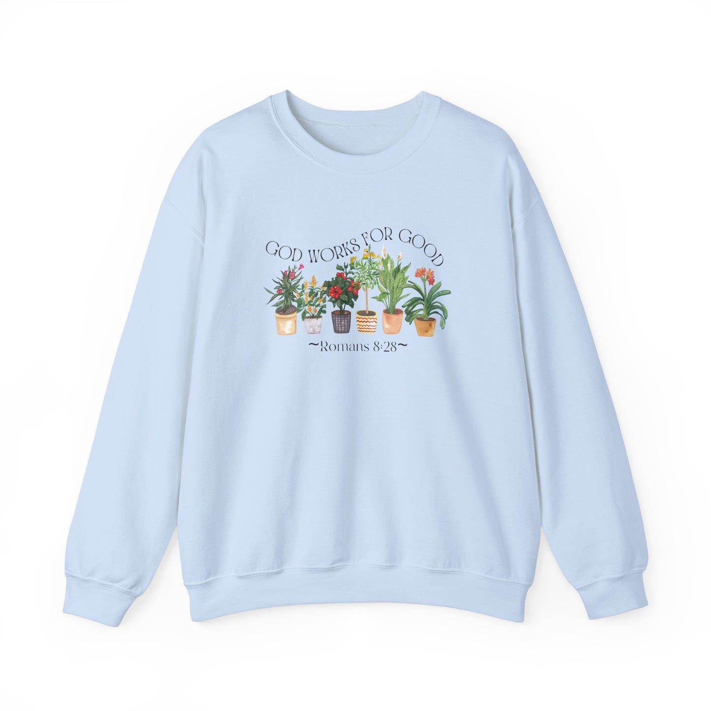 God Works For Good Unisex Heavy Blend™ Crewneck Sweatshirt
