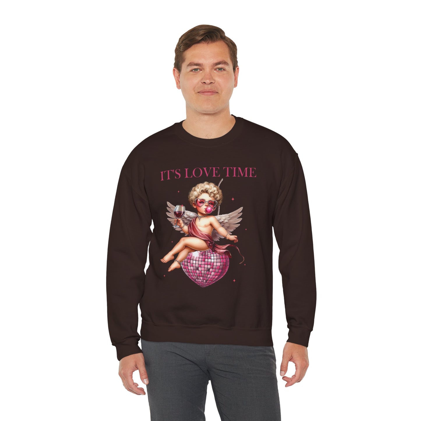 It’s Love Time Unisex Heavy Blend™ Crewneck Sweatshirt