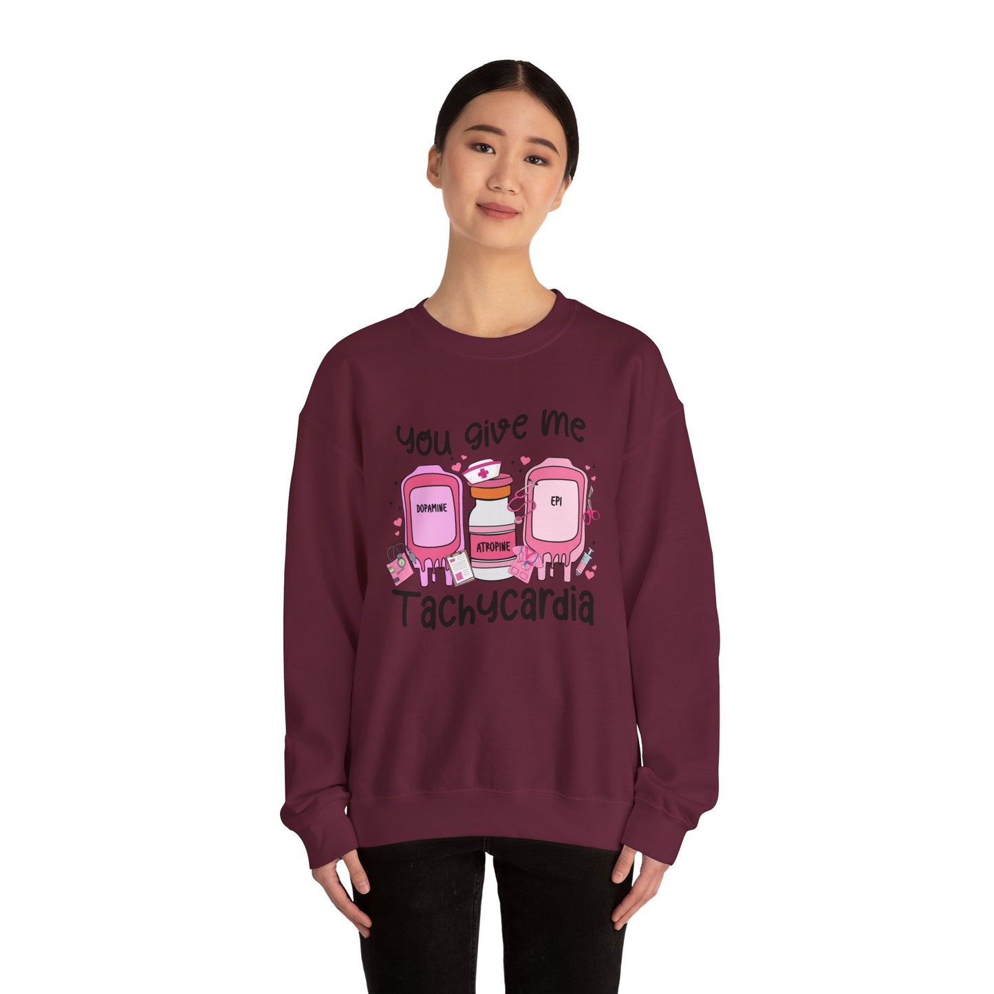 You Give Me Tachycardia Unisex Heavy Blend™ Crewneck Sweatshirt