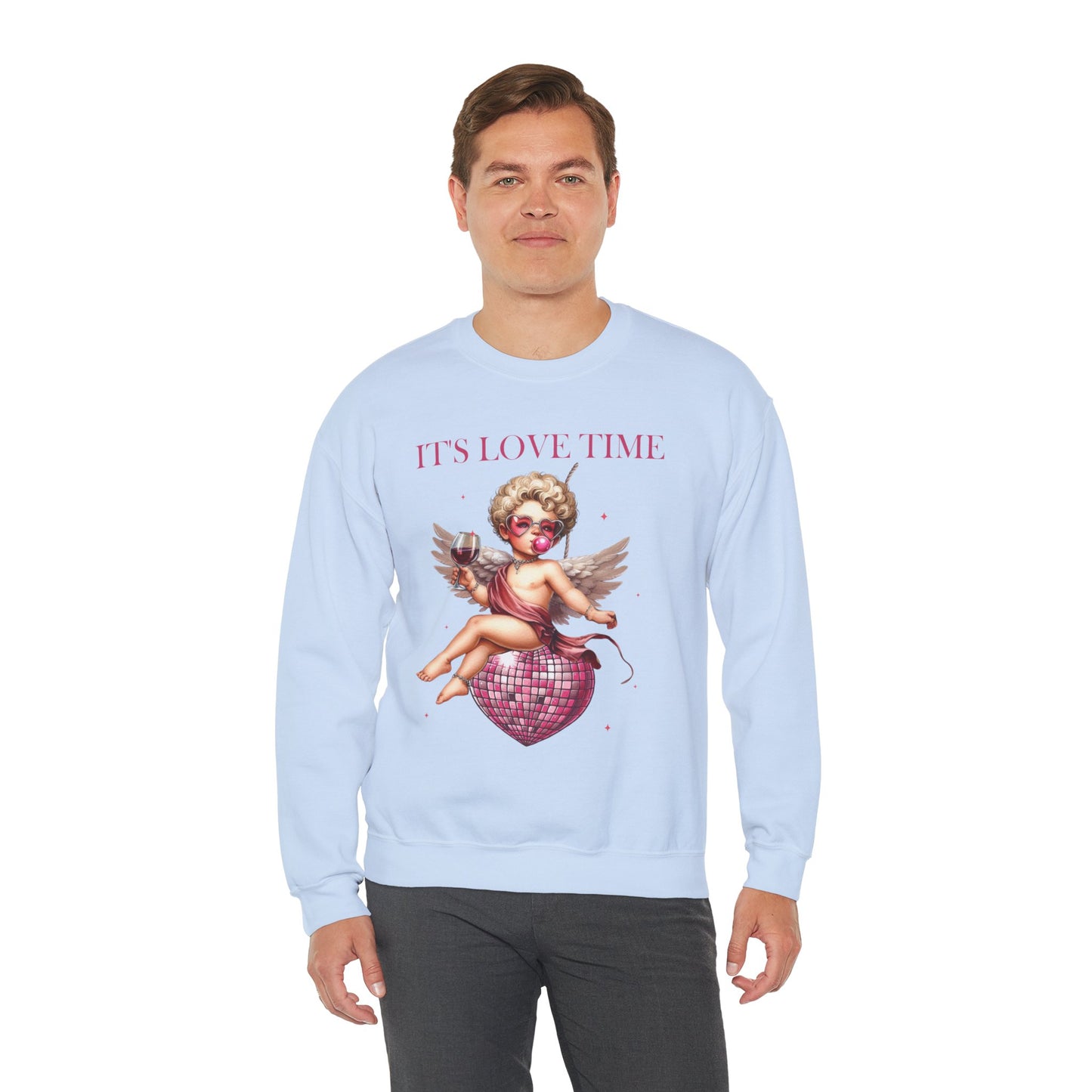 It’s Love Time Unisex Heavy Blend™ Crewneck Sweatshirt