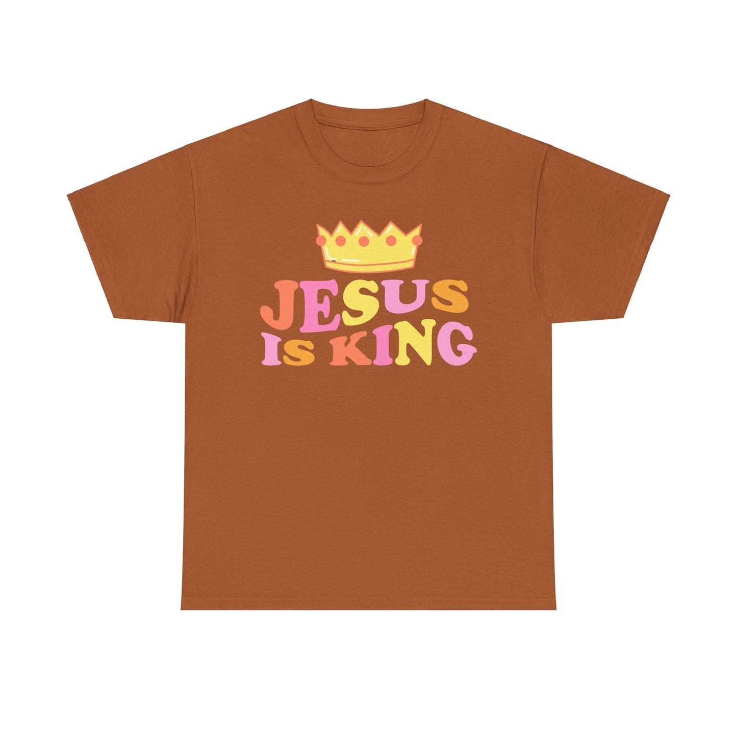 Jesus Is King Unisex Heavy Cotton Tee