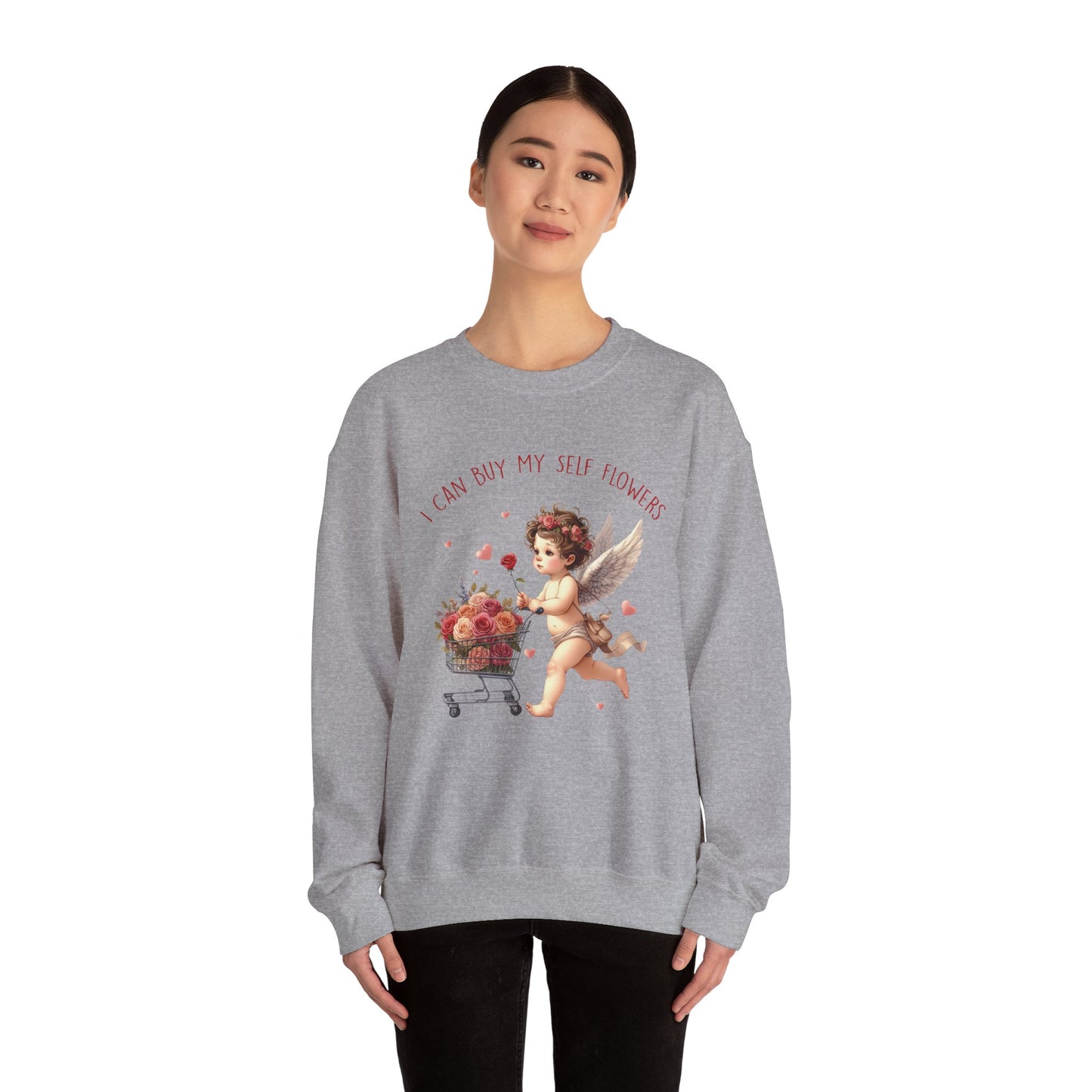 I Can Buy Myself Flowers Unisex Heavy Blend™ Crewneck Sweatshirt