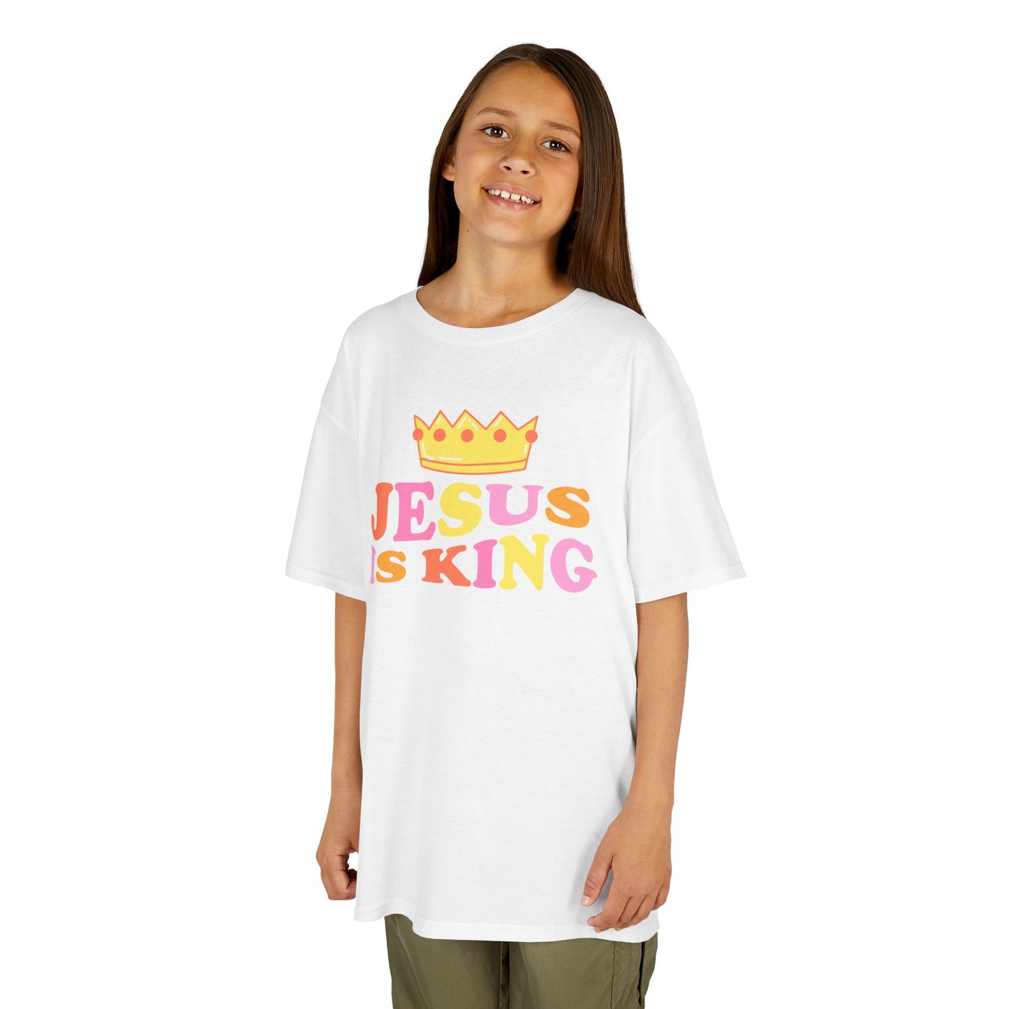 Jesus Is King Kids Heavy Cotton™ Tee