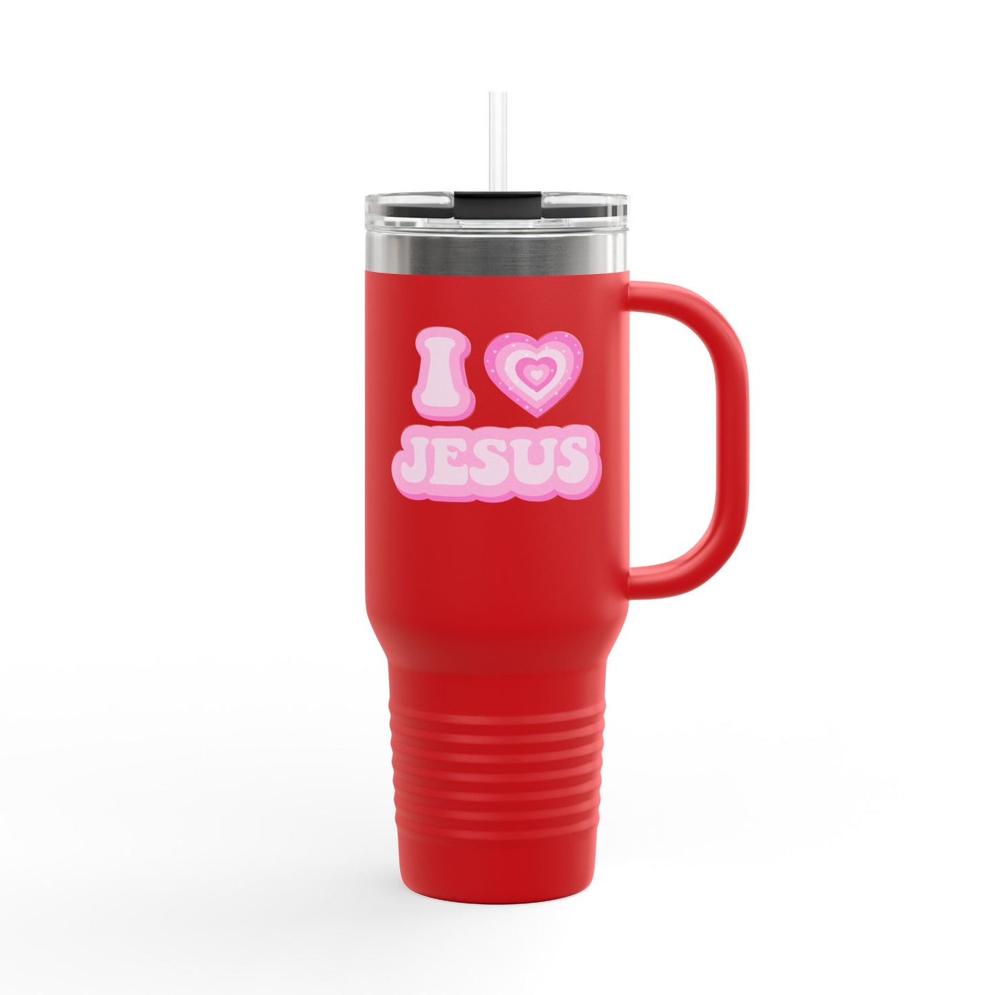 I 💗 Jesus Insulated Travel Mug, 40oz
