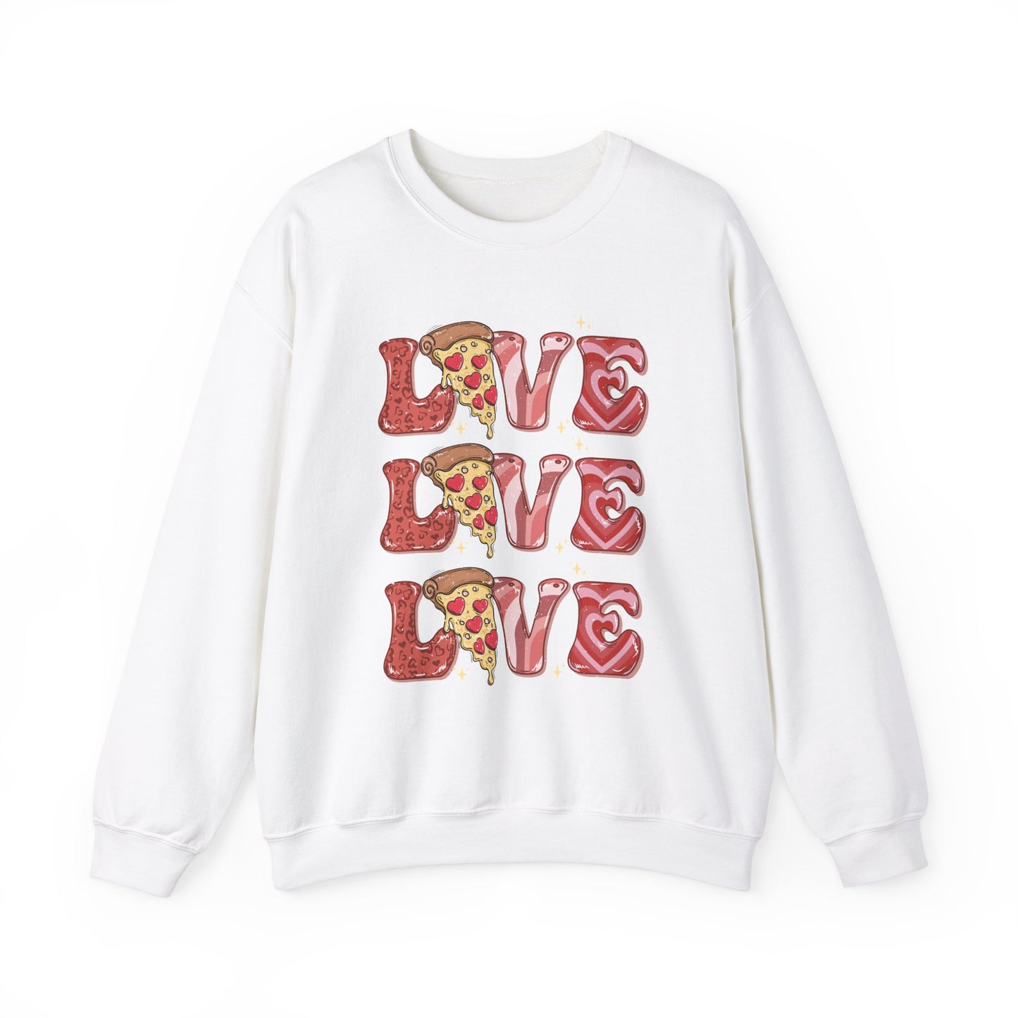 PIZZA Love Unisex Heavy Blend™ Crewneck Sweatshirt