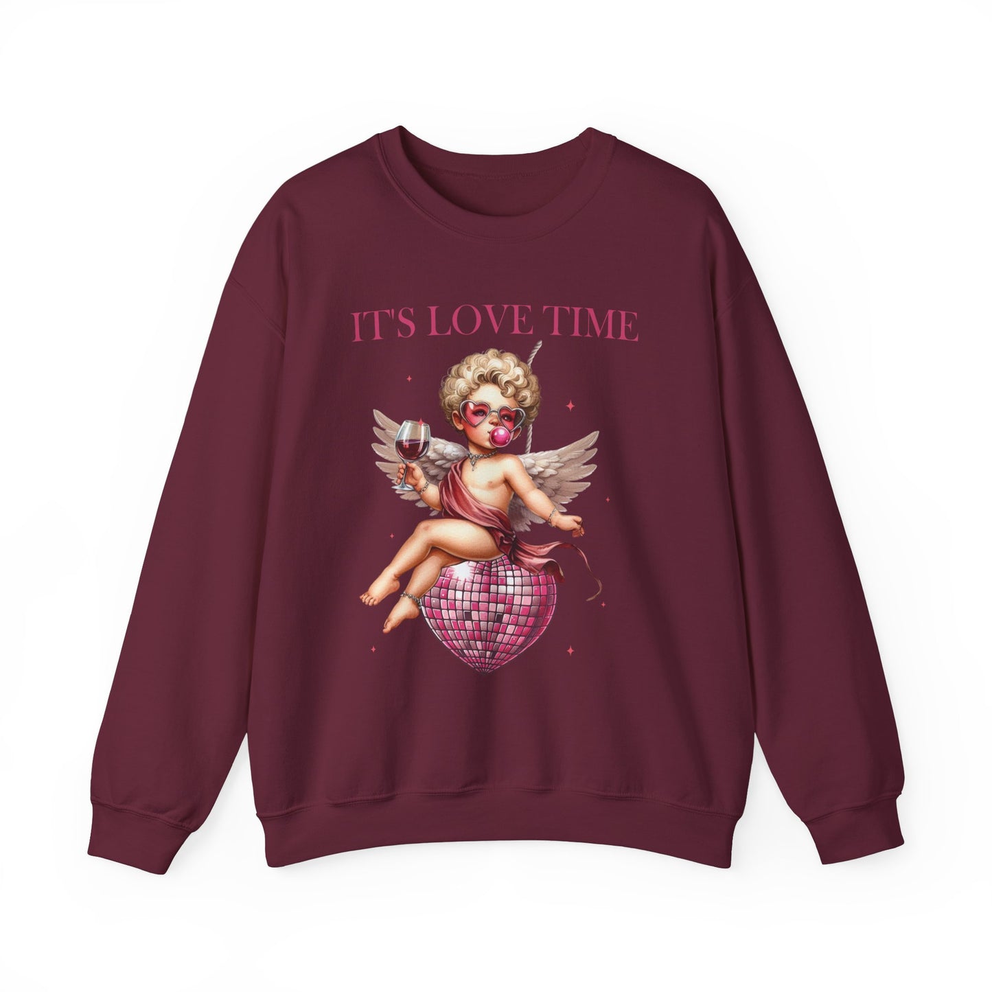 It’s Love Time Unisex Heavy Blend™ Crewneck Sweatshirt