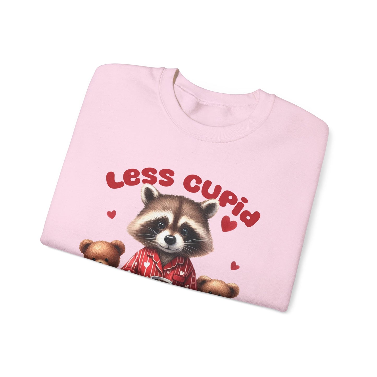 Less Cupid More Stupid Unisex Heavy Blend™ Crewneck Sweatshirt