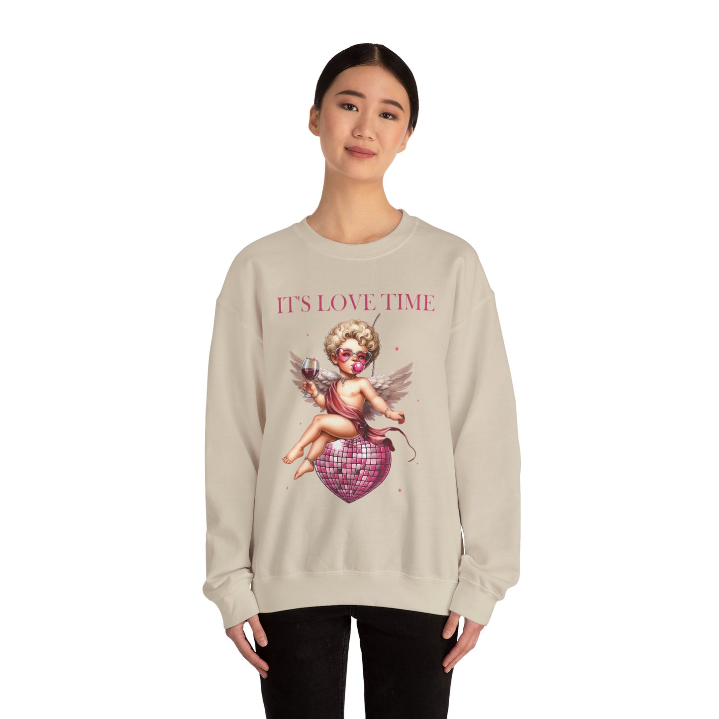 It’s Love Time Unisex Heavy Blend™ Crewneck Sweatshirt