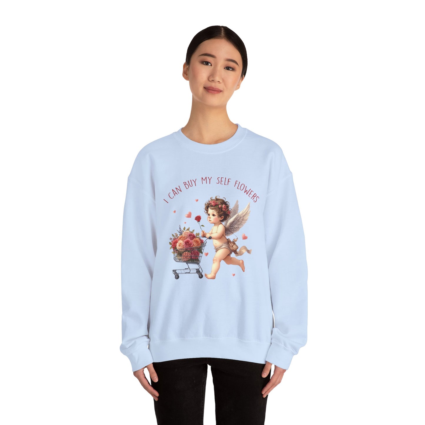 I Can Buy Myself Flowers Unisex Heavy Blend™ Crewneck Sweatshirt