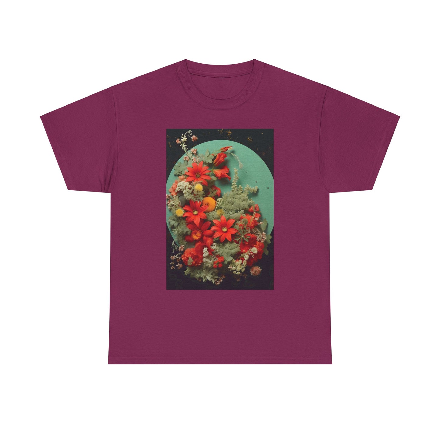 Flower Garden Unisex Heavy Cotton Tee
