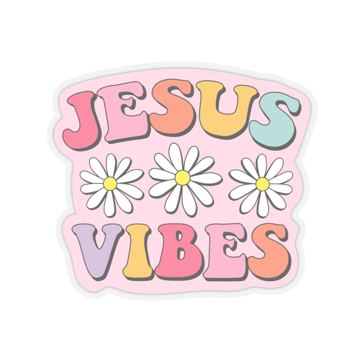 Jesus Vibes Kiss-Cut Stickers