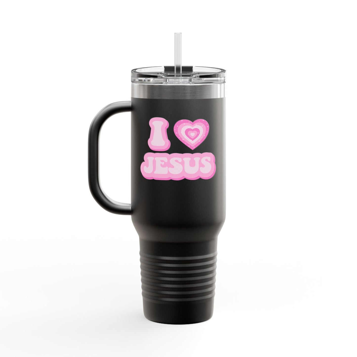 I 💗 Jesus Insulated Travel Mug, 40oz