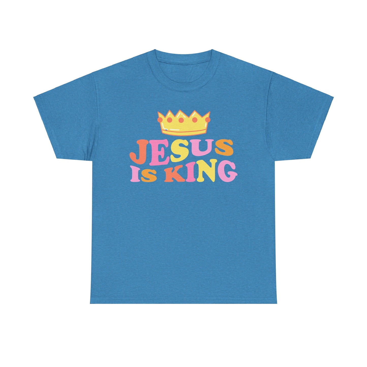 Jesus Is King Unisex Heavy Cotton Tee