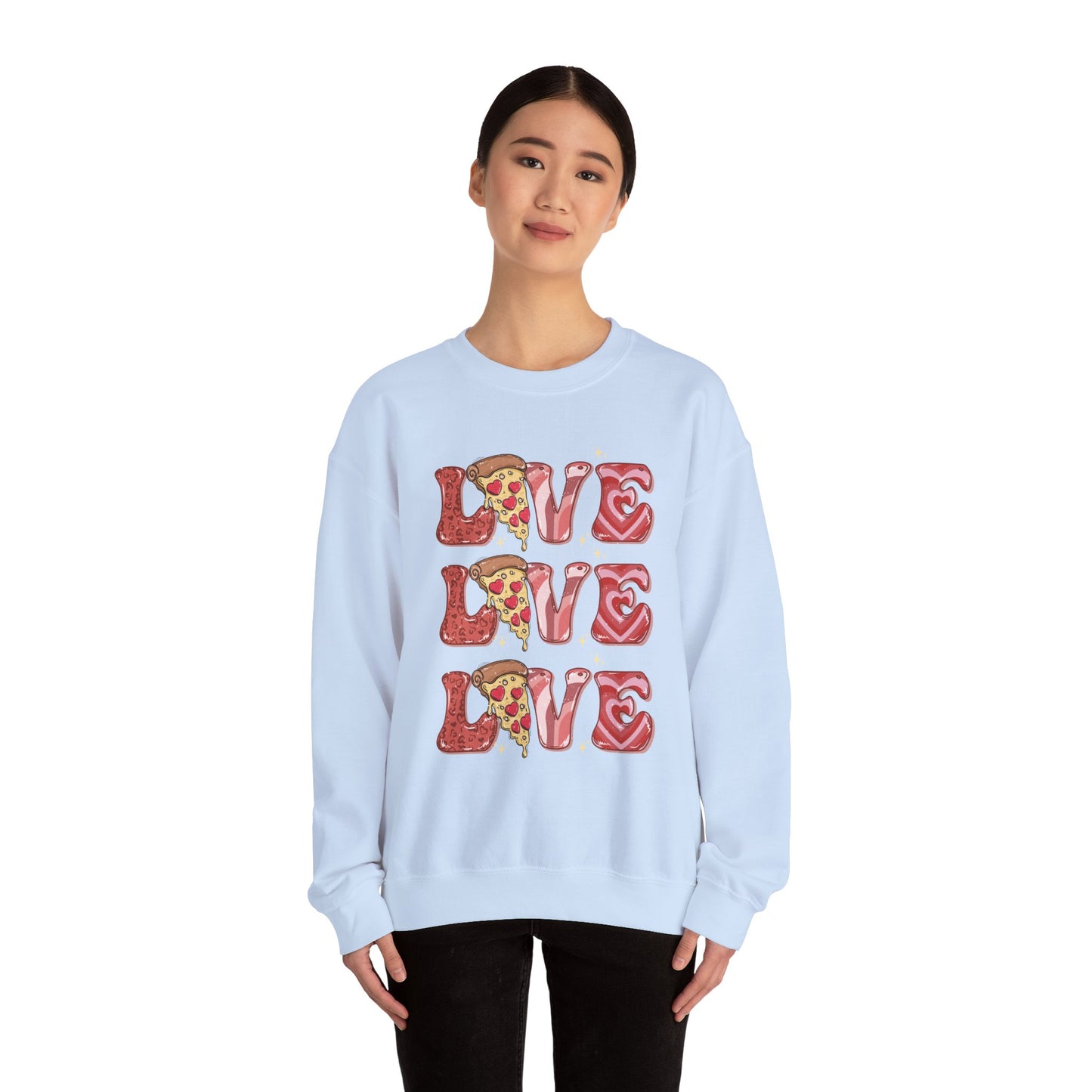 PIZZA Love Unisex Heavy Blend™ Crewneck Sweatshirt
