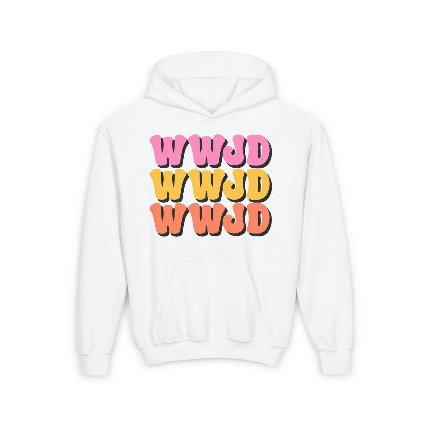WWJD Youth Heavy Blend Hooded Sweatshirt