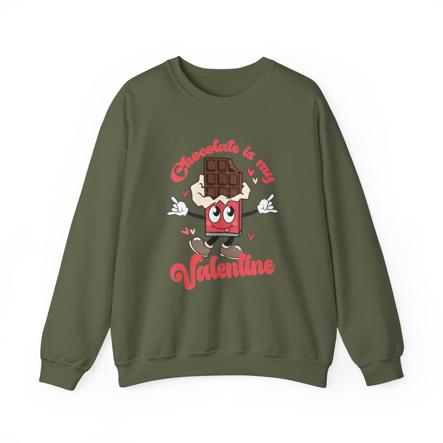 Chocolate is My Valentine Unisex Heavy Blend™ Crewneck Sweatshirt