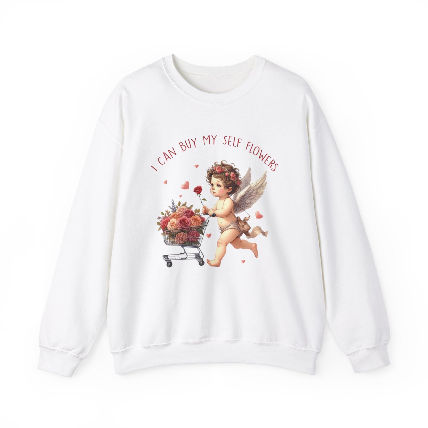 I Can Buy Myself Flowers Unisex Heavy Blend™ Crewneck Sweatshirt