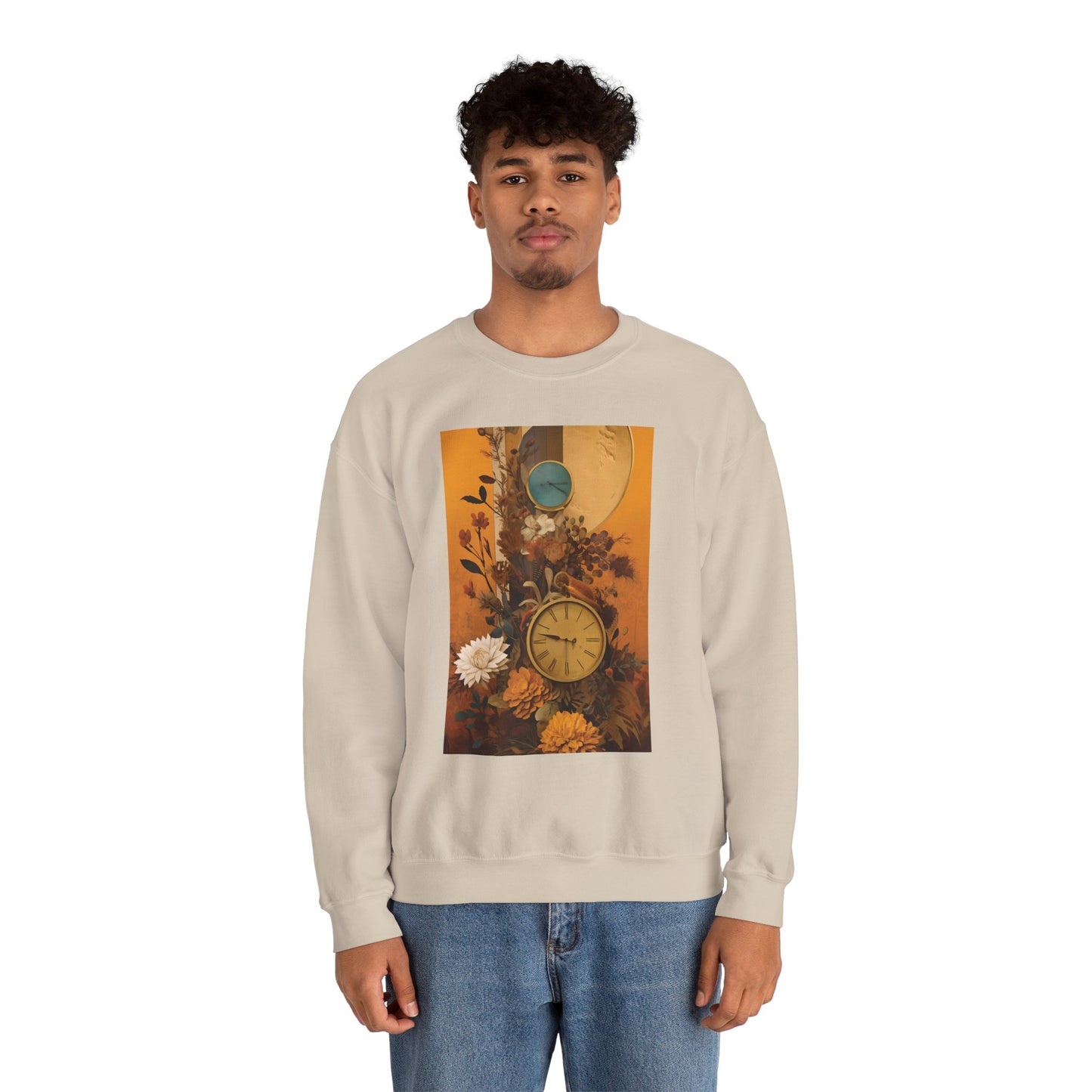 People, Time & Style: A Retro Journey Unisex Heavy Blend™ Crewneck Sweatshirt