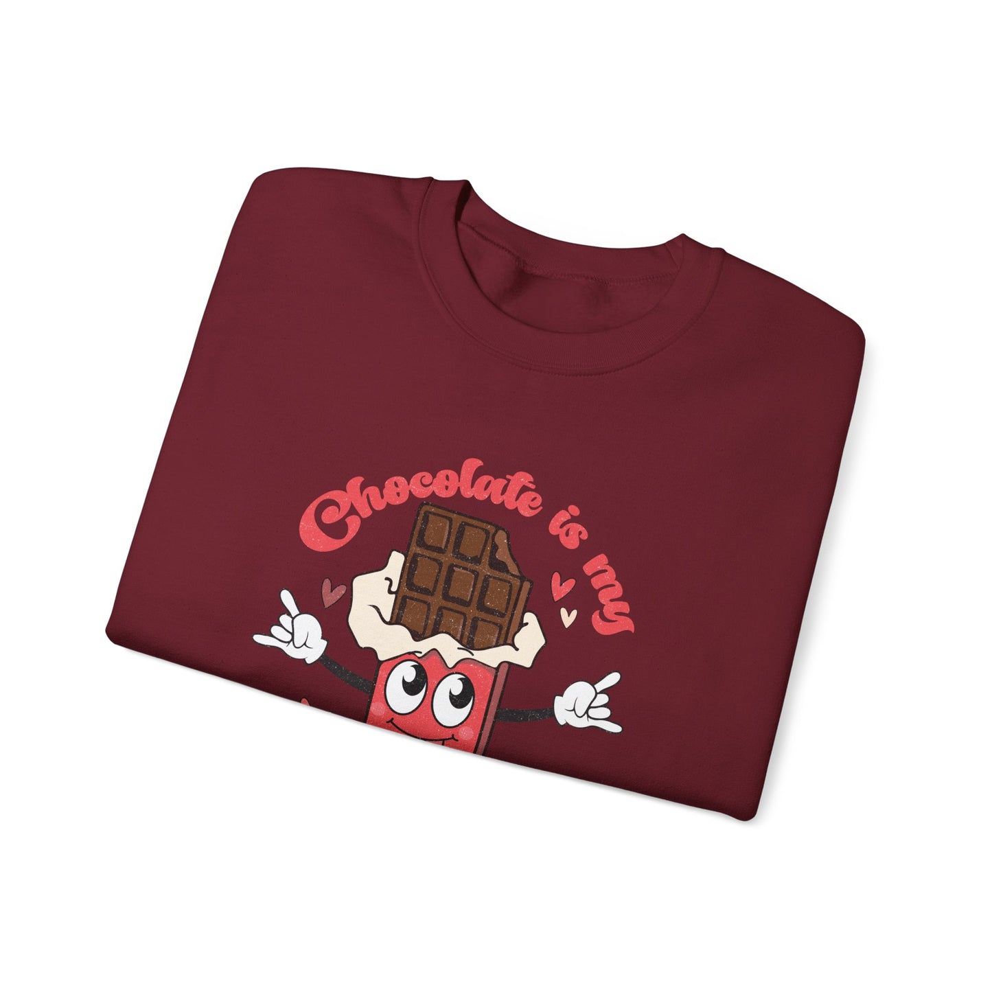 Chocolate is My Valentine Unisex Heavy Blend™ Crewneck Sweatshirt