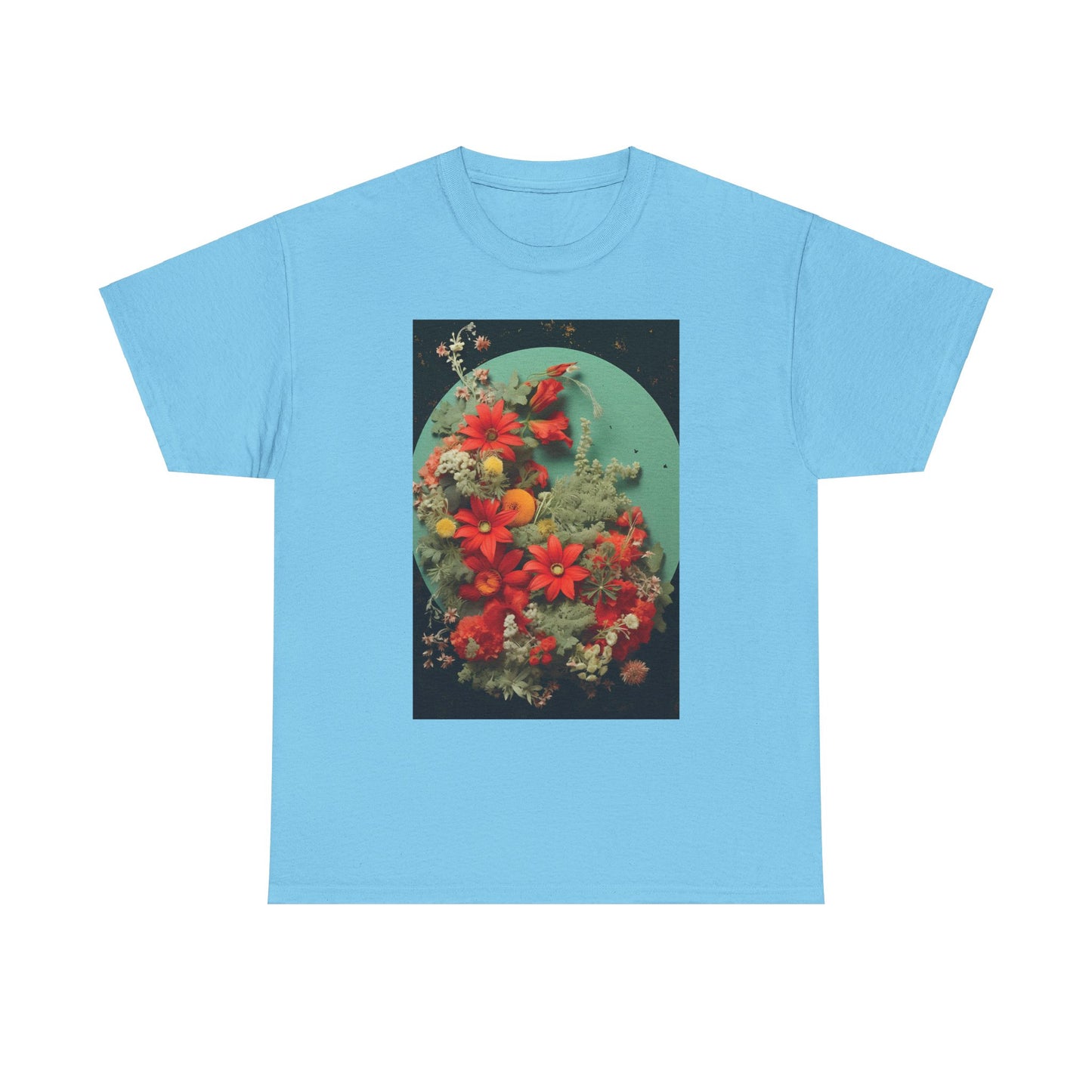 Flower Garden Unisex Heavy Cotton Tee