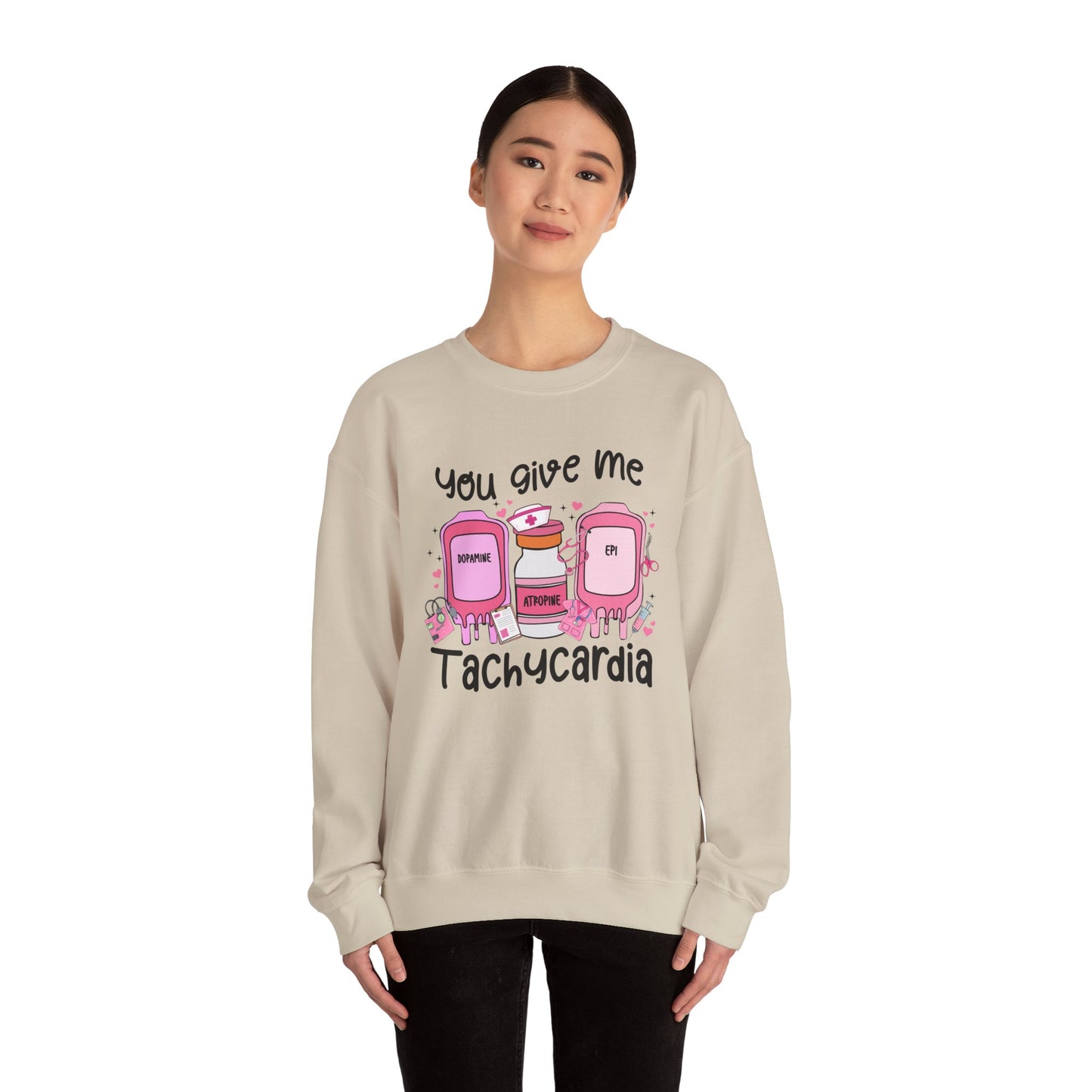 You Give Me Tachycardia Unisex Heavy Blend™ Crewneck Sweatshirt