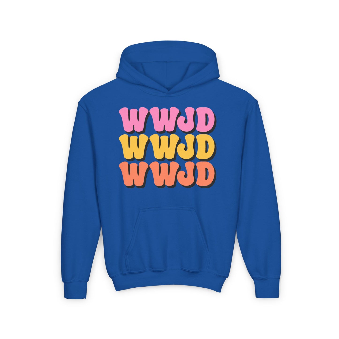 WWJD Youth Heavy Blend Hooded Sweatshirt