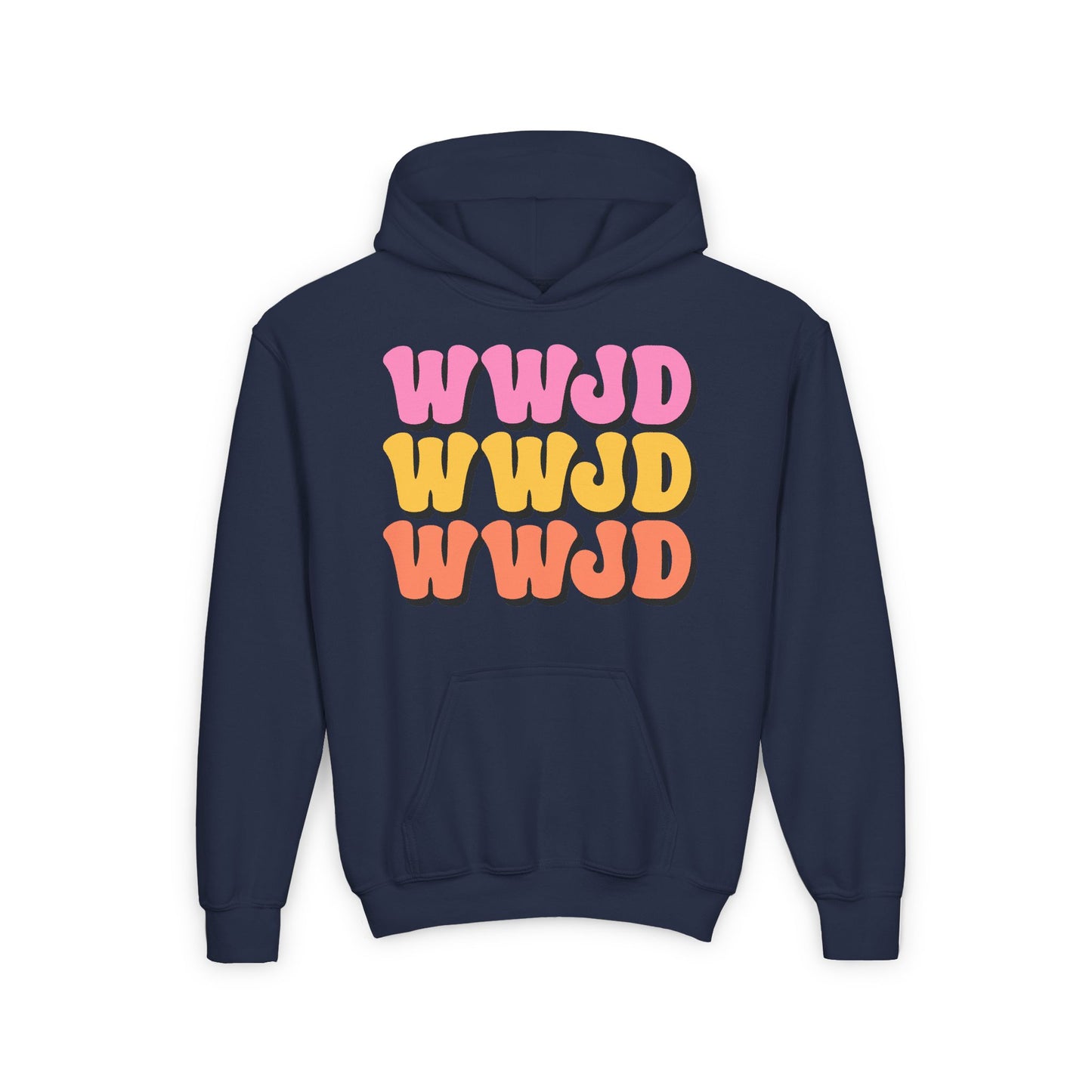 WWJD Youth Heavy Blend Hooded Sweatshirt