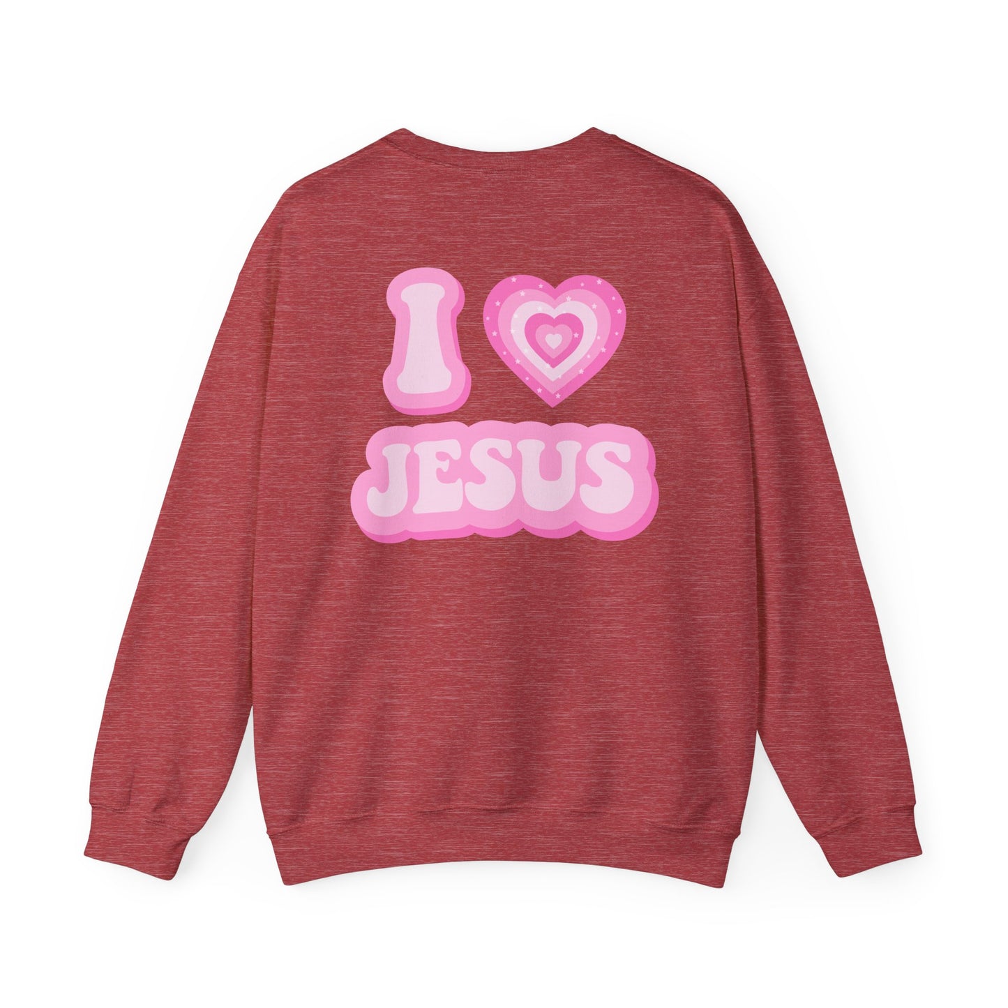 I 💗 Jesus Unisex Heavy Blend™ Crewneck Sweatshirt