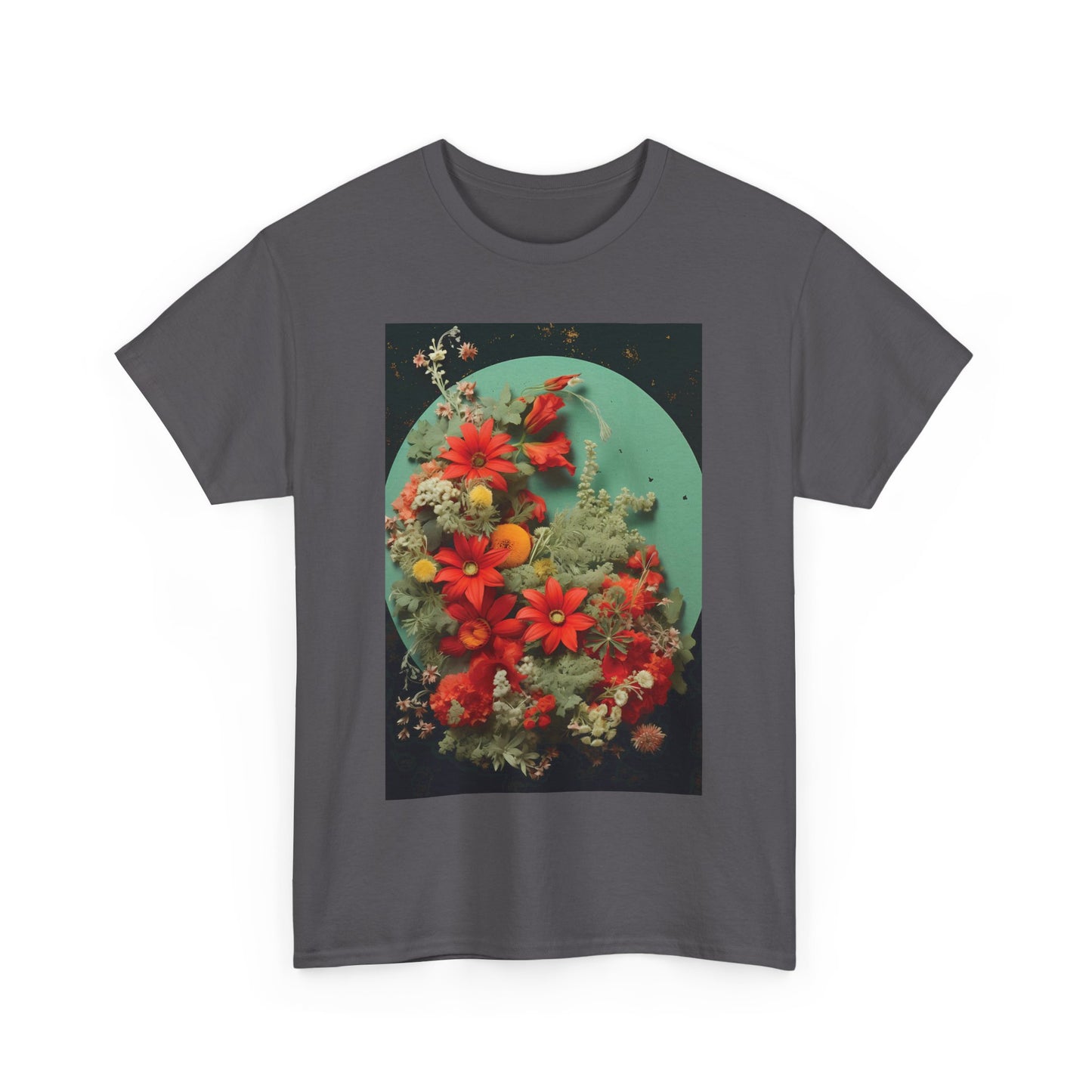 Flower Garden Unisex Heavy Cotton Tee